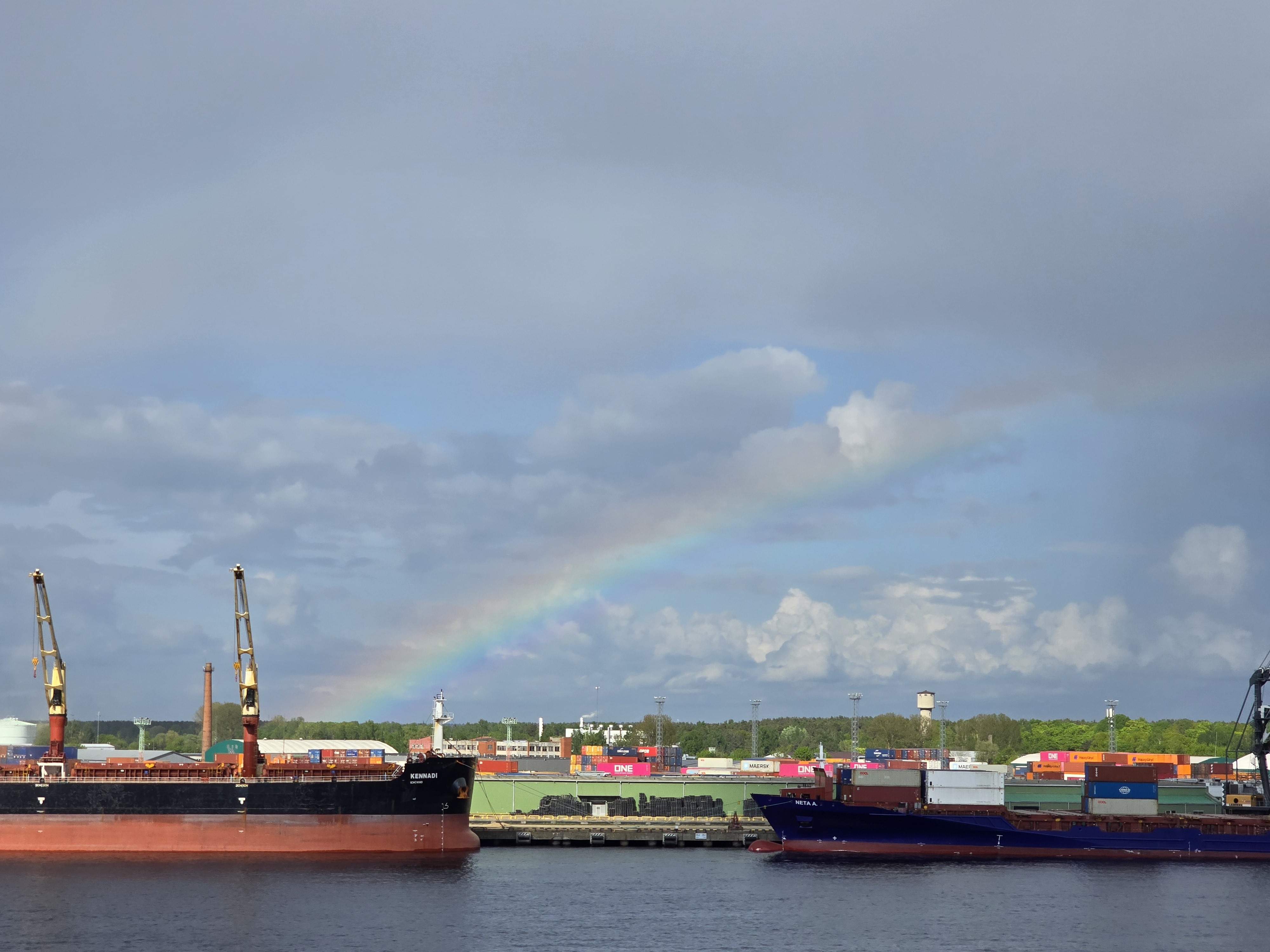 Regenbogen in Riga