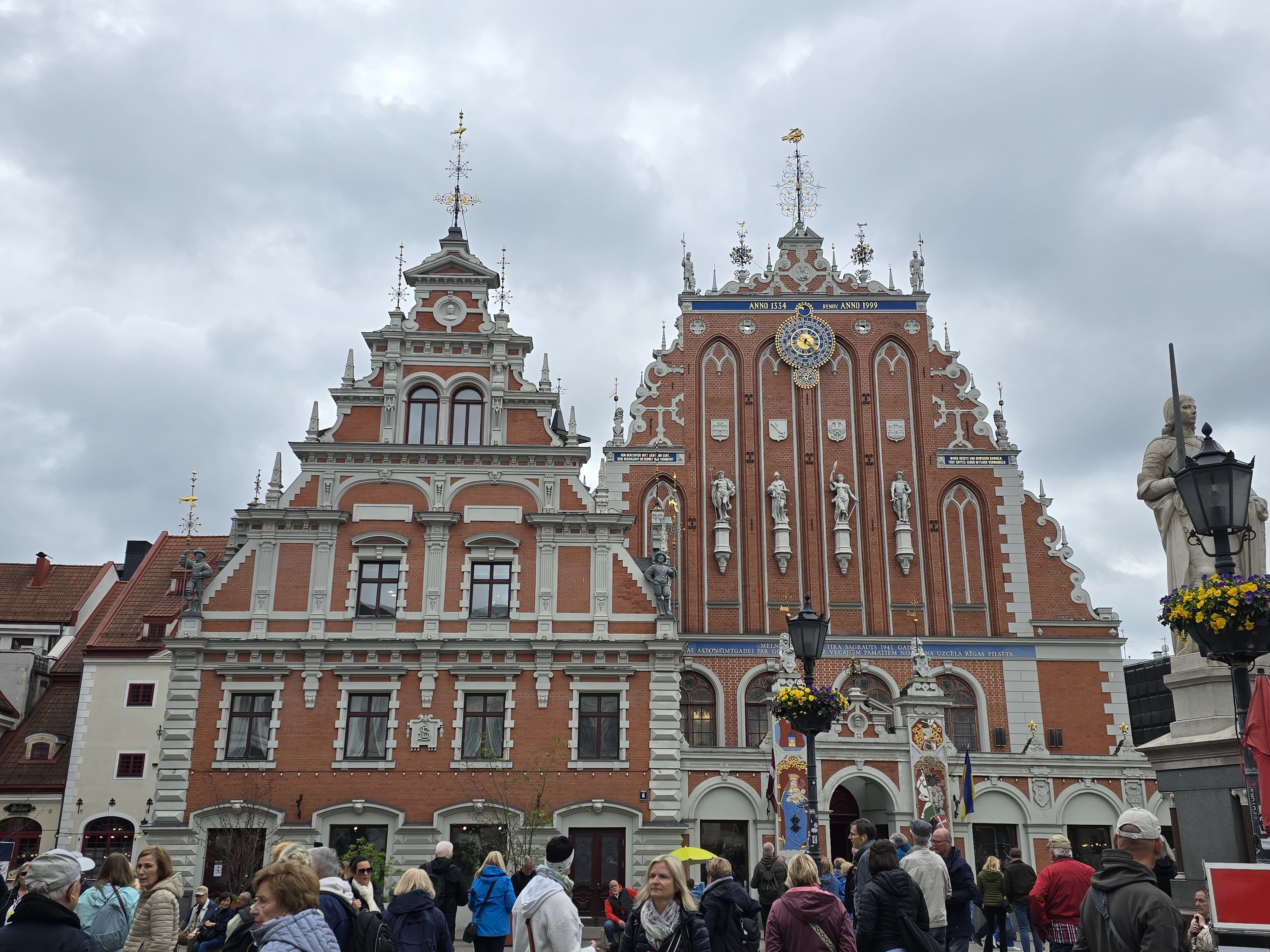 Schwarzhäupterhaus Riga - zu viele Menschen