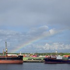 Regenbogen in Riga