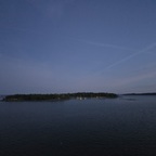 Abend in Helsinki mit Blick aufs Wasser
