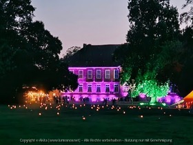Dörfliche Schlossillumination